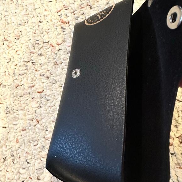 Ray ban Leather Universal Soft Sunglasses Case Black w/ Cleaning Cloth Eyeglass - Picture 9 of 10